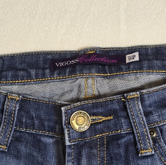 Vigoss Collection Distressed Bootcut Jeans Sz 7/8 29 - Picture 3 of 9